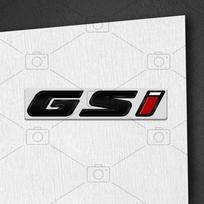 Automobilio Metalinis Kėbulas GSI Logotipo Raidės Lipdukai Stiliaus Ženklelis Bagažinės Emblemos Lipdukas Opel Vauxhall Meriva Junior Zafira Mokka Adam VXR black
