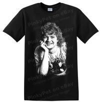 Rick Allen Def Leppard Drummer Portrait Rock Music Graphic T Shirt Concert Tee XXXL gray