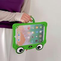 Animacinis žalias varlė su didelėmis akimis planšetinio kompiuterio dėklas, skirtas iPad 7 8 9 10-osios 11-osios 12-osios kartos 10.2 10.9 Air Pro 11 A16 Mini 4 5 6, su stoveliu Mini 4th 5th 7.9in gray