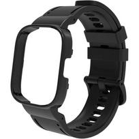 Silicone Strap with Case for Xiaomi Redmi Watch 3 Active, Black black