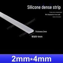 Aukštai temperatūrai atspari neslystanti raudona silikoninė sandarinimo juosta White 2mm*4mm (per meter)