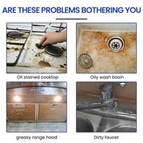 Oil Pollution Heavy Duty Grease Kitchen Cleaning Powder Removes Oil Stains From Kitchen Range Hoods Countertops And Faucets one size beige