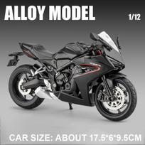 1:12 CBR650R CB650 Metalinis Modelis Lydinio Motociklo Žaislai Automobilio Priekinio Vairo Vairavimas Galinio Vairo Amortizacija Žaislas Draugams Dovana gray