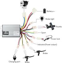 Elektrinio dviračio valdiklis 36V 48V 800W 1000W 30A DC su šepetėliais E dviračiui, paspirtukui, riedlentei Dalis Tinka Baterijai, Varikliui, Variklio Dalies 36V 800W