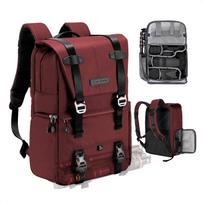 CONCEPT Camera Bag Stylish Camera Backpack with 2 20L Large Rain Cover Fits DSLR and Ideal for Business and K&F - Compartments, Capacity, Included,
