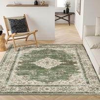 Washed Back Imitation Cashmere Carpet Green Home Area Carpet Living Room Soft Non-Slip Vintage Bedroom Floor Mat 100x160cm gray