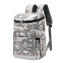 Insulated Waterproof Picnic Backpack with Beer Storage, 24-28L Capacity gray