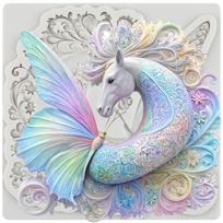 Horse Silicone Molds Flying Horse Unicorn Fondant Mold Cake Decorating Tools Cupcake Topper Chocolate Candy Craft Gum Paste Polymer Clay pilka spalva