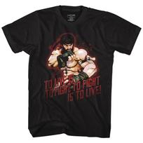 Street Fighter Hot Ryu Black Gaming Shirt Unisex T-Shirt M brown