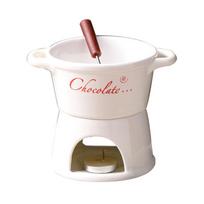 Ceramic Chocolate Fondue Mug Chocolate Melting Cup Cheese Melting Cup for Party Home Birthday Picnics 5.51x4.72x4.45 inch-4 red