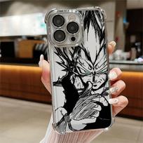 Case for Apple iPhone 15 13 14 Pro 11Pro XR 16Plus XS MAX 12 16 11 15Pro Max Soft Cover Super Vegeta Dragon Ball iPhone 14 Pro gray