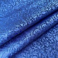 Brocade Jacquard Kviečių Gėlių Rašto Damasko Audinys Mergaitės Šilkinio Satino Suknelei Cheongsam Kostiumui Užuolaidai DIY Siuvinėjimui Lėlių Klijuotei 50cm x 75cm mėlyna