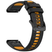 Quick Fit 26 22 20mm Strap for Garmin Tactix 8/Quatix 8/Fenix 8 E 7 7X Pro 6 6X Silicone Watchband for Garmin Epix Pro/Enduro 3 Quick Fit 26mm black
