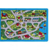 Kids Car City Map Boys Girls Children Toddler Educational Flannel Floor Rugs School Daycare Nursery Playroom Non Slip Toy Road 120X160cm gray