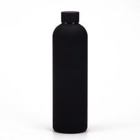 izoliuota 1L 1000ml nerūdijančio plieno termosinė gertuvė termosas vandens butelis 901-1000ml juoda