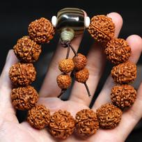 Natural Wood Beads Bracelet Buddha Vajra Bodhi Religion Walnut Beads Bracelet for Jewelry Men Nepal Tibetan Prayer Bracelets 20MM brown