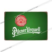 Pilsner Urquell Metalinis Sienos Meno Plakatas Belgijos Alaus Ženklas Vintažinis Baras Vyro Urvas Klubas Skardos Tapyba Dekoras Plokštelė Dekoracija 20x30cm 20*30cm green