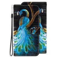 S25FE dėklas Capa Samsung Galaxy S25 FE SM-S731B dėklui Animacinis odinis dėklas Samsung Galaxy S25 FE telefonui Dėklas-piniginė Samsung S25 FE blue