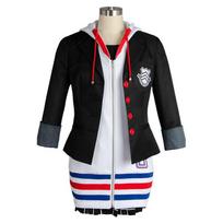 Elegant Persona5 Anne Takamaki Cosplay Costume Uniform With High-quality Materials And Wig Costume Set(No Wig),S black