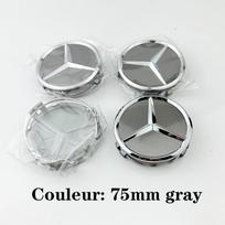 For Mercedes Benz amg 4Pcs 75MM Car Wheel Center Logo Hub Cap For Mercedes Benz W204 C218 A207 C117 CLA CLS E Class W212 S212 X166 W176 W205 W246 gray