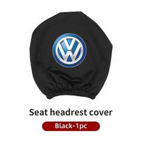 Automobilio Sėdynės Galvos Atramos Apsauginis Užvalkalas Nešvarumams Atsparus Pagalvėlės Protektorius VW Scirocco Jetta Beetle Golf Passat Polo Tiguan Sharan GTI juoda
