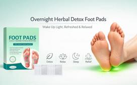 Foot patch Herbal And Gentle Ingredient Detox Foot Pads, Natural Ingredients for Sleep Aid, Pain Relief, Toxin Removal with Bamboo Vinegar and Acu white