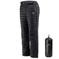 windhike Naturehike Down Pants Side Opening Zipper Easy Put On Take Off 135g Filling black