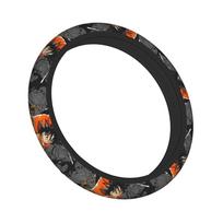 Goku Dragon Ball Anime Goku Car Steering Wheel Cover 38cm Anti-slip Auto Steering Wheel Protector Car-styling Car Accessories One Size black