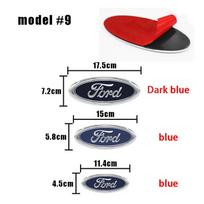 Ford Focus Fiesta Ranger Mondeo Mustang Automobilio Ženklelis Priekinės Grotelės Galinės Bagažinės Dangtis Logotipo Dekoras Dangtelis Emblema Auto Aksesuarai 1Pcs 150mmX58mm