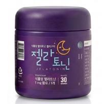 When you can't sleep, [Gelatonin] Plant-based Melatonin Jelly 1mg, Manufactured by Cosmax, 1 Box (30 servings)