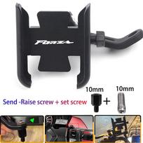 „Honda Forza 125 250 300 350 750“ motociklo mobiliojo telefono laikiklis GPS navigatoriaus galinio vaizdo veidrodžio vairo laikiklis Black shock-proof