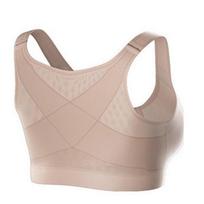 S-5XL didelio dydžio moterų laikysenos koregavimo liemenėlė belaidė nugaros atrama Lift Up Yoga liemenėlė bėgimo sportui treniruoklių salės liemenėlės apatiniai drabužiai XXXL smėlis