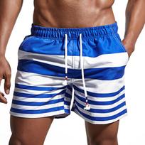 Vasaros mados Sexy Boxer sportinis maudymosi kostiumėlis paplūdimio šortai Vyriški maudymosi kelnaitės M mėlyna
