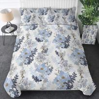 Shaby Chic Floral Soft Duvet Cover Set Vintage Rose Buterfly Patern Watercolor Flowers Beding Set 2/3pcs,Botanical Warm Comforter Sets 135*200cm Eu-Single gray