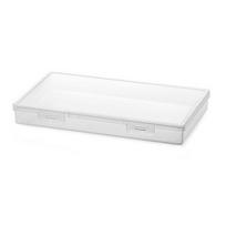 Refrigerator Storage Box with Lid Food Grade Transparent Frozing Meat Box Large Capacity Vegetable Fruit Food Preservation Container KTJ D white