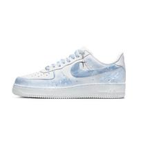 Nike Air Force 1 Misty Island Star Gazing Cushioning Abrasion Resistant Height Increasing Low top Skateboard Shoes DD8959-100(Team1267-) 39 white