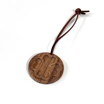 Wooden Essential Oil Diffuser Pendant for Car and Wardrobe Fragrance brown