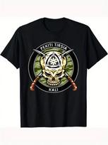 Soft Casual Clothes Silat Eskrima Pekiti Tirsia Kali Filipino T-Shirt Size S-3XL L black
