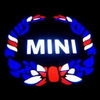 Led Car Door Projection Light For MINI Cooper One S R55 R56 R60 F55 F56 Countryman Clubman Car Welcome Light Decorative Lamp New hvmqy88 2Pcs Door Lights blue