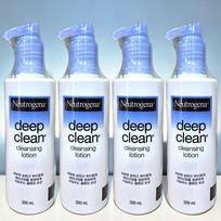 Neutrogena Deep Clean Cleansing Lotion, 200ml, 4 pcs white