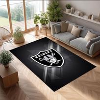 Las Vegas Raiders Crystal Velvet Carpet Soft Anti?Slip Floor Mat Comfortable Home Living Room Bedroom Decor Rug 80cmx120cm