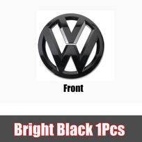 1/2Pcs Car Front Bonnet Grill Rear Trunk Emblem Logo Cover For Volkswagen VW Golf 4 5 6 7 8 MK6 Golf 7 Sportvan Polo 2013-2020 GOLF 7(MK7) 14-17 black