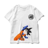 The Latest Summer  Dragon Ball  Goku Cartoon Print 100% Cotton T-shirt with a Breathable and Comfortable Design 150 pink