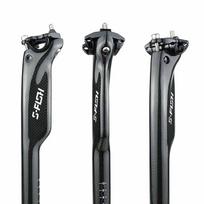 Carbon Fiber Aero Bicycle Seatpost With 20 Rearward Offset 3K Weave Mountain Road Bikes 31.6mm x 350mm gray