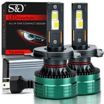 2Pcs H7 H4 Led Headlight Bulbs 6000K H1 H8 H11 Led 9005 HB3 9006 HB4 Auto Lamp High Power 140W 50000LM Canbus CSP Chips Headlamp H4/9003/HB2 Hi/Lo