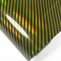 9D Seven-Color Laser Rainbow Carbon Fiber Full Car Wrap Kit for Center Console & Rearview Mirror. 10cm x 152cm