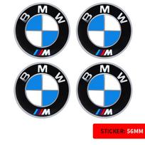 4 VNT. 56MM 60MM 65MM Automobilio Ratlankio Gaubtelio Lipdukas Ratlankio Centre Dangtelio Decal Apdaila Automobilio Modifikavimo Aksesuaras BMW M Emblemai Ženkleliui