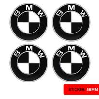 4 VNT. 56MM 60MM 65MM Automobilio Ratlankio Gaubtelio Lipdukas Ratlankio Centre Dangtelio Decal Apdaila Automobilio Modifikavimo Aksesuaras BMW M Emblemai Ženkleliui