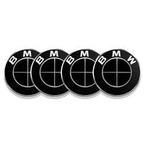 56/60/65mm Car Wheel Center Hub Cap Decal Sticker Accessories For BMW M Performance E46 E36 E34 Q5 F10 E90 F30 E60 E53 E30 E92 E87 65mm black