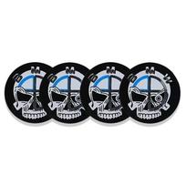 56/60/65mm Car Wheel Center Hub Cap Decal Sticker Accessories For BMW M Performance E46 E36 E34 Q5 F10 E90 F30 E60 E53 E30 E92 E87 60mm